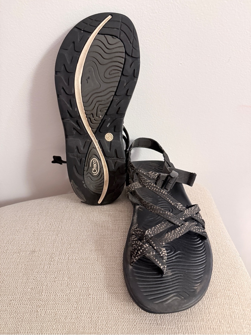 Chaco Womens Black Z/Volv X2 Strappy Sport Sandals Size 8